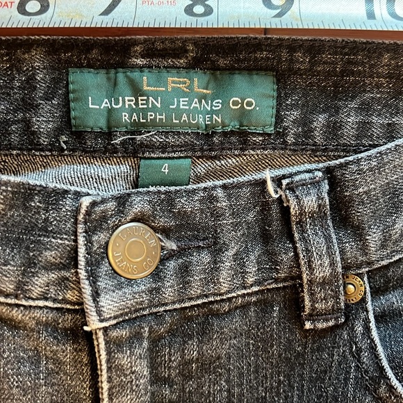 Black-washed Lauren Ralph Lauren Classic Straigh Jeans Size 4 - Picture 3 of 8